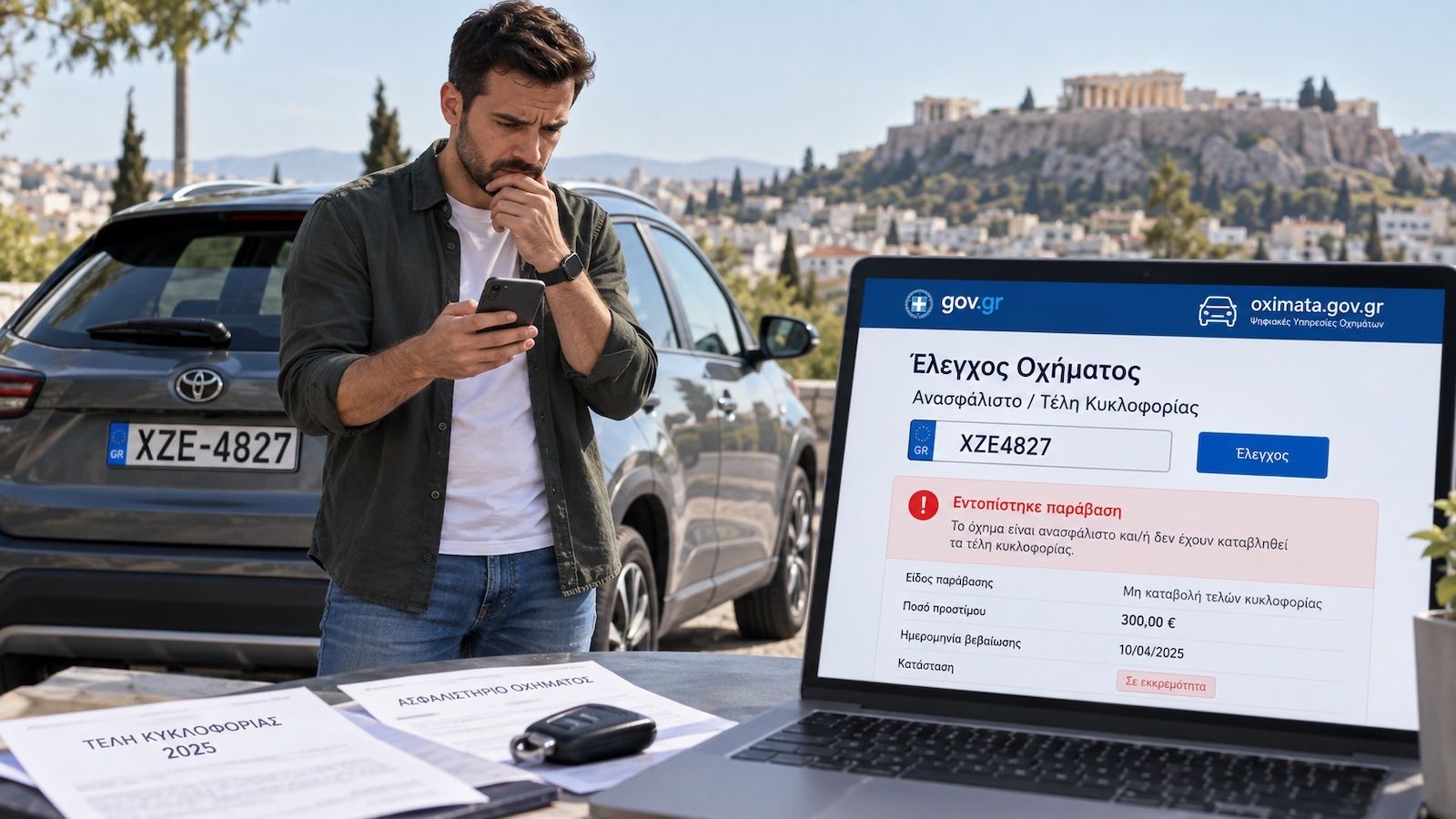 Ανασφάλιστο ή απλήρωτα τέλη; Στάλθηκαν πάνω από 329.000 πρόστιμα 